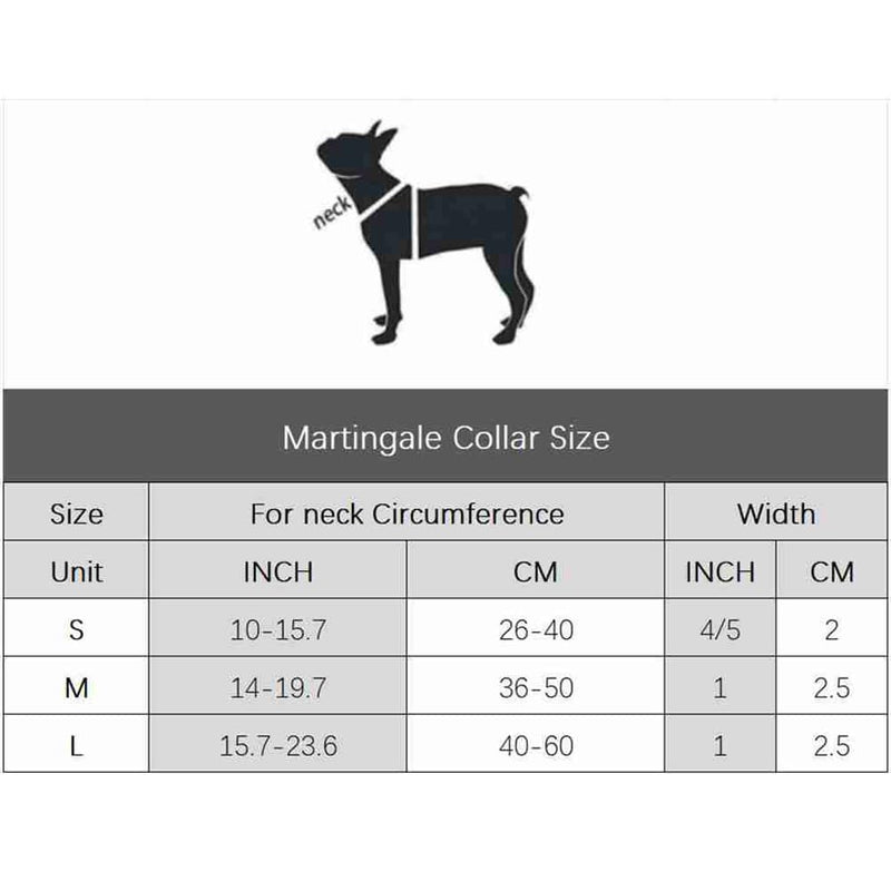 Martingale Dog Collars - Reflective No Pull Nylon Puppy Pet Dog Collar with Quick Release Buckle Training Adjustable for Small Medium Large Breed Girl Boys,Multi Color M Multi Color Medium 15.7-21"(40-54cm) - PawsPlanet Australia