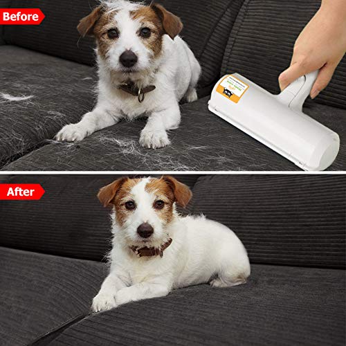 Nado Care Pet Hair Remover - Lint Roller - Self Cleaning Dog & Cat Fur Remover - Remove Dog, Cat Hair from Furniture, Carpets, Bedding, Clothing, Couch, Car Seat - PawsPlanet Australia