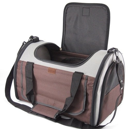 [Australia] - One for Pets Folding Pet Carrier, The Dome Grey/Brown Large 