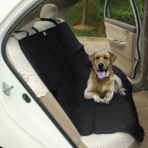 [Australia] - Winipet Pet Mat Seat Cover for Car, Easy to Install and Remove (Black, With Side Protection) 