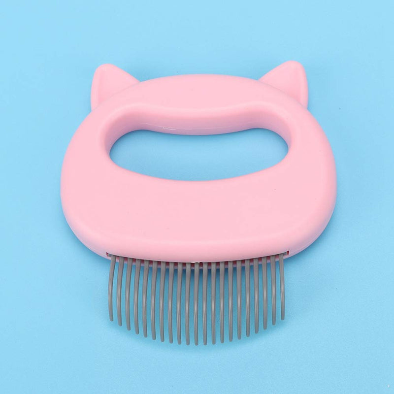 [Australia] - Pet Comb, Pet Cat Dog Massage Shell Comb Grooming Hair Removal Shedding Cleaning Brush. 粉色 