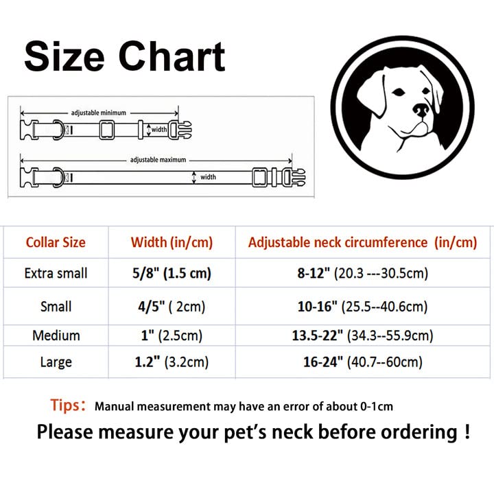 MR. CHUBBYFACE American Flag 4th of July Dog Collar Adjustable Pet Collar Independence Day Collar Red White and Blue Designer Pattern for Small Medium Large Dogs L - PawsPlanet Australia
