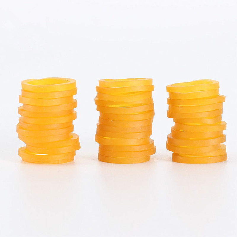 [Australia] - Sufermoe 1500 Pcs Dog Hair Ties Pet Rubber Bands Hair Grooming Top Knots Pet Hair Bows Topknot Rubber Band Hair Bows Grooming Accessories for Pet Cat Dog or Little Girls 0.4 Inch Yellow 