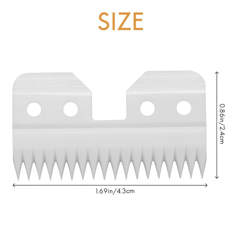Benefischl 10 pieces/interchangeable ceramic 18 teeth pet ceramic clipper cutting knife for A5 series - PawsPlanet Australia