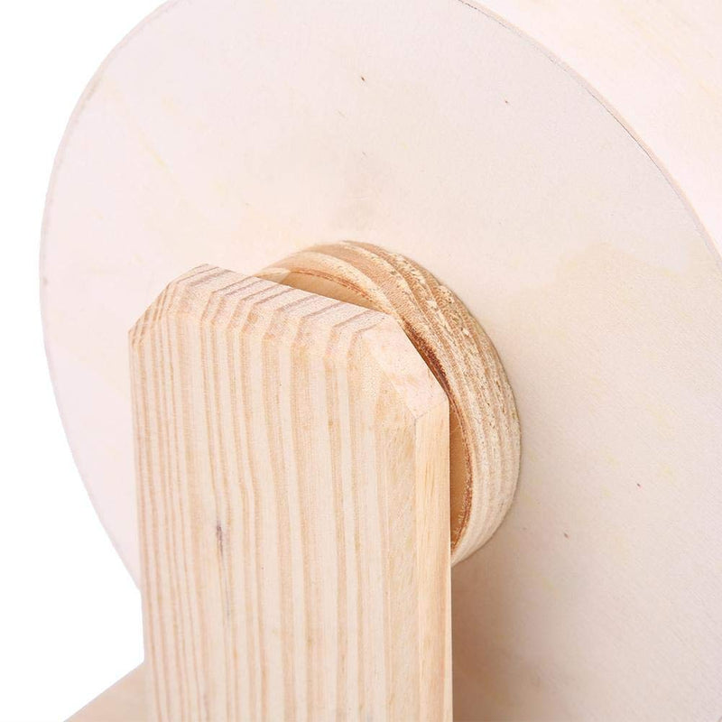Hamster Wheel Wooden Exercise Wheel Silent Hamster Exercise Wheel Non Slip Run Disc for Syrian Hamster Rat Mice Chinchillas Small Pets (M) M - PawsPlanet Australia