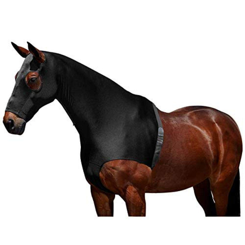 Weatherbeeta Stretch Hood With Zip - Black - Size: Full - PawsPlanet Australia