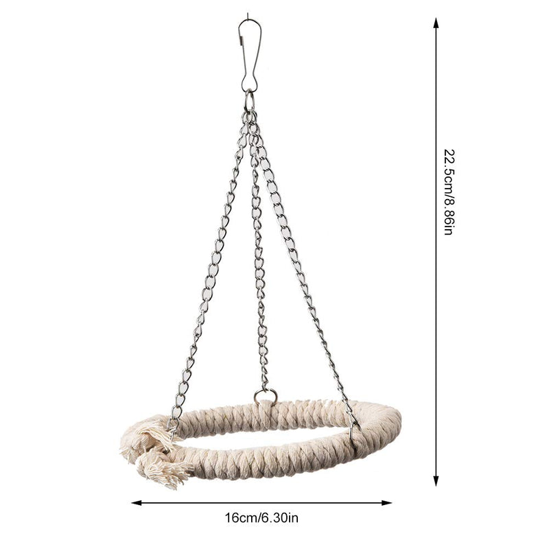 Parrots Perch, Birds Hanging Holder Small Bird Cotton Rope Swing Bird Stand Toy for Parakeets Conures Cockatiels Love Birds - PawsPlanet Australia