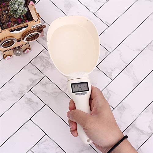 Dog Food Measuring Scoop, Digital Pet Food Measuring Scale Scoop, Detachable 800g/0.1g Precise with LCD Display and Unit Conversion Suit for Pets Food Pink - PawsPlanet Australia