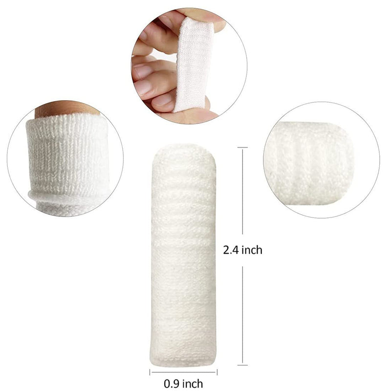SIOPPKIK Dog Toothbrush Fingerling Reusable, Pet Finger Toothbrush, Fingerlings Dog Dental Care, Anti-Plaque Finger Dog, Efficient and Clean Pet Toothbrush Made of Knitted Fabric Pack of 14 - PawsPlanet Australia
