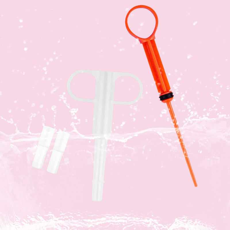 Nifocc Pet Medicine Feeder Pet Pill Syringe Pet Liquid Feeding Dispenser Feeding Tool with Soft Silicone Tip for Dogs Cats Birds Small Animals Blue and Red 2 Pcs - PawsPlanet Australia