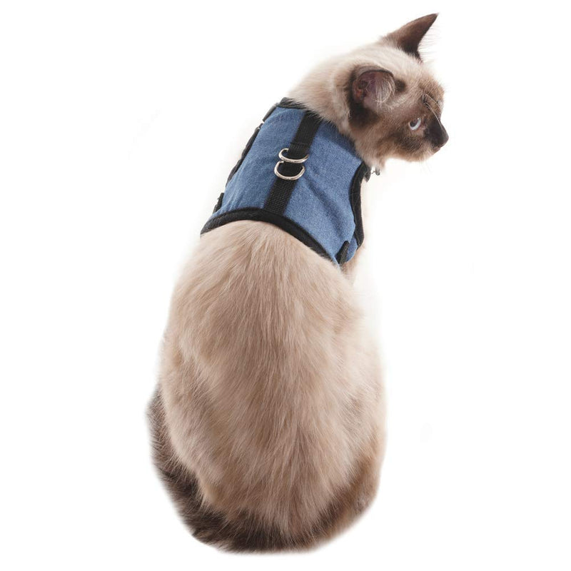 Scenereal Escape Proof Cat Harness and Lead - Adjustable Soft Mesh Vest Harness for Rabbits Puppy Kittens, Small - PawsPlanet Australia