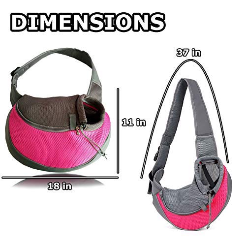 [Australia] - VaygWay dog Sling Carrier- Mesh Traveling Cat Carrier Pouch - Pet Sling Dog Carrier - Puppy Sling 