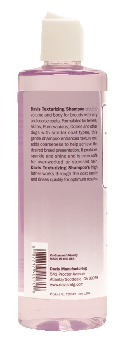 [Australia] - Davis TEXS12 Texturizing Pet Shampoo, 12 oz 