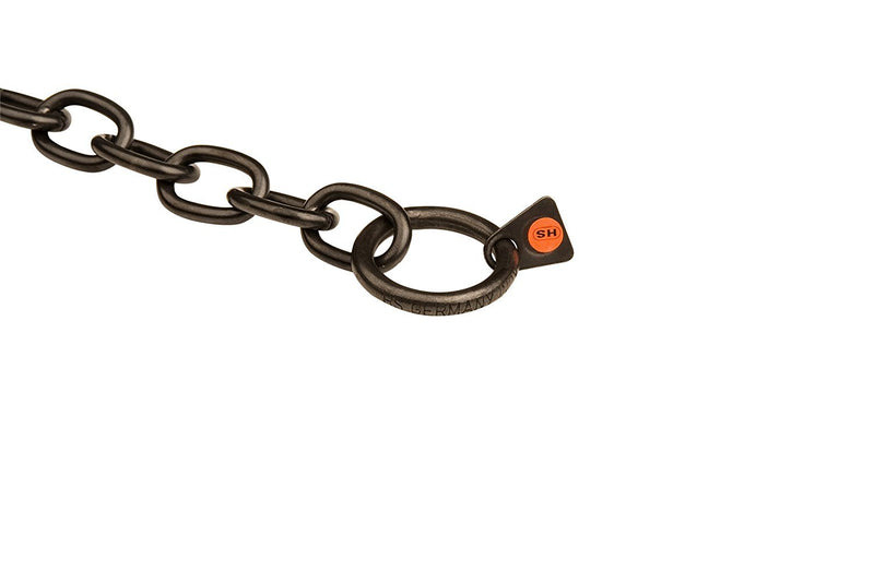 Herm Sprenger Black Stainless Steel Medium Sized Link Chain Collar - 4.0 mm x 23 inches - PawsPlanet Australia