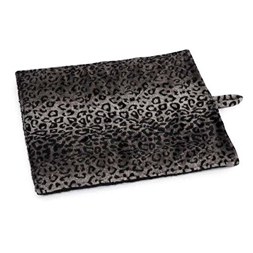 [Australia] - Quality Thermal Cat Mat and Free Cat Toy (Assorted Colors) (1, 2, 3, or 4 Mats) Cozy Self Heating Warming Kitty Kitten Puppy Small Dog Bed, Reversible Washable Pad, No Electricity 1 Mat Gray Leopard 