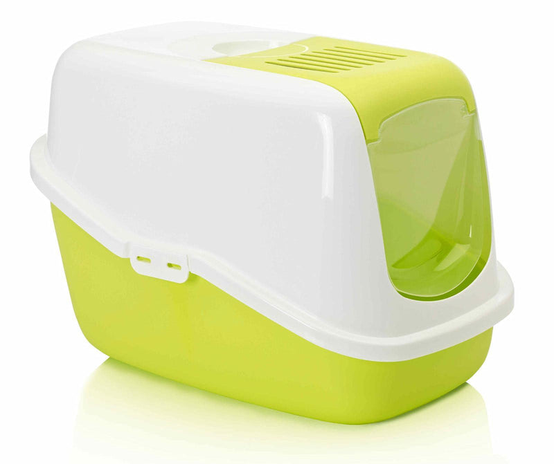 Cat toilet "NESTOR" light green 56 x 39 x 38.5 cm - PawsPlanet Australia