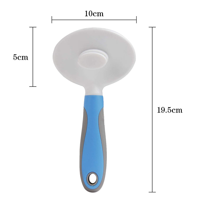 BINGXIAN Grooming Brush for Dogs Cats,Pet Comb Brush,Pet Self Cleaning Slicker Brush,Removes Loose Hair Deshedding Tool Pets Grooming Brush - PawsPlanet Australia