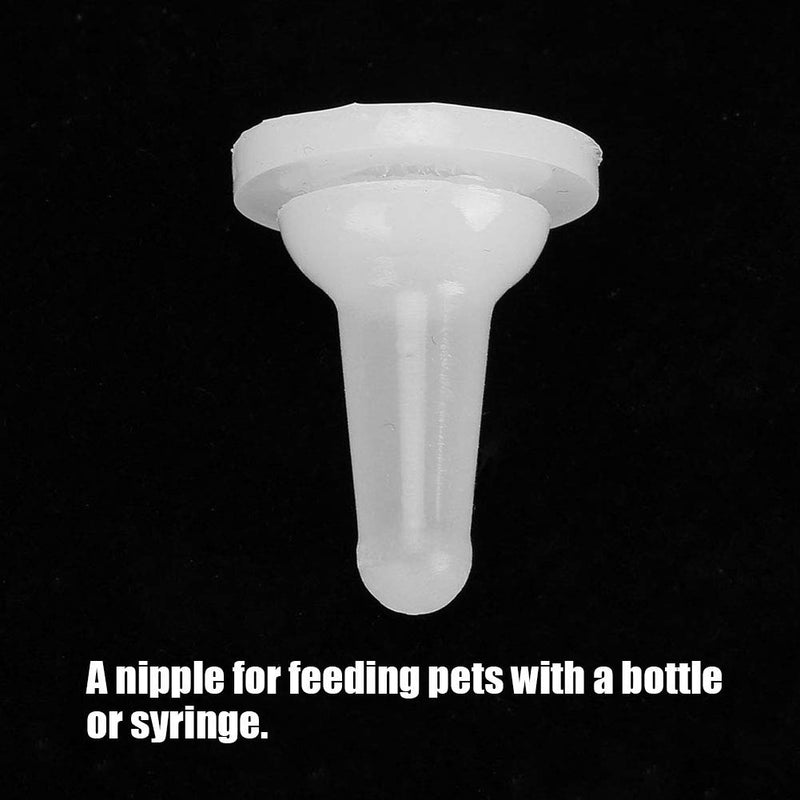 Pet Feeding‑Bottle Nipple, Pet Silicone Nipple, Durable 15Pcs Safety for Small Cat Small Animals - PawsPlanet Australia
