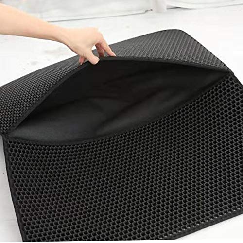 Premium cat litter mat, pet mat nests, double-layer cat litter mat,Washable Non-Slip Pet Litter Catcher Clean Pad Cat Litter Trapping，Foldable Large Cat Litter Tray Trapper Mat ,Easy to clean - PawsPlanet Australia