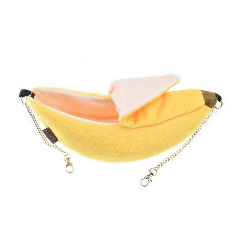 Banana House Hamster Bed, Hammock for Small Animals Warm Bed House Cage Nest Hamster Accessories for Sugar Gliders, Hamsters, Small Birds, Pets - PawsPlanet Australia