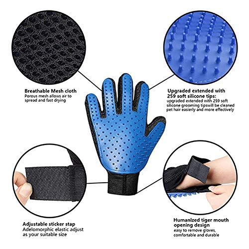 Groom Stripping Hair Remover Brush Dog Grooming Glove Mitt Pet Dog Cat Massage - PawsPlanet Australia