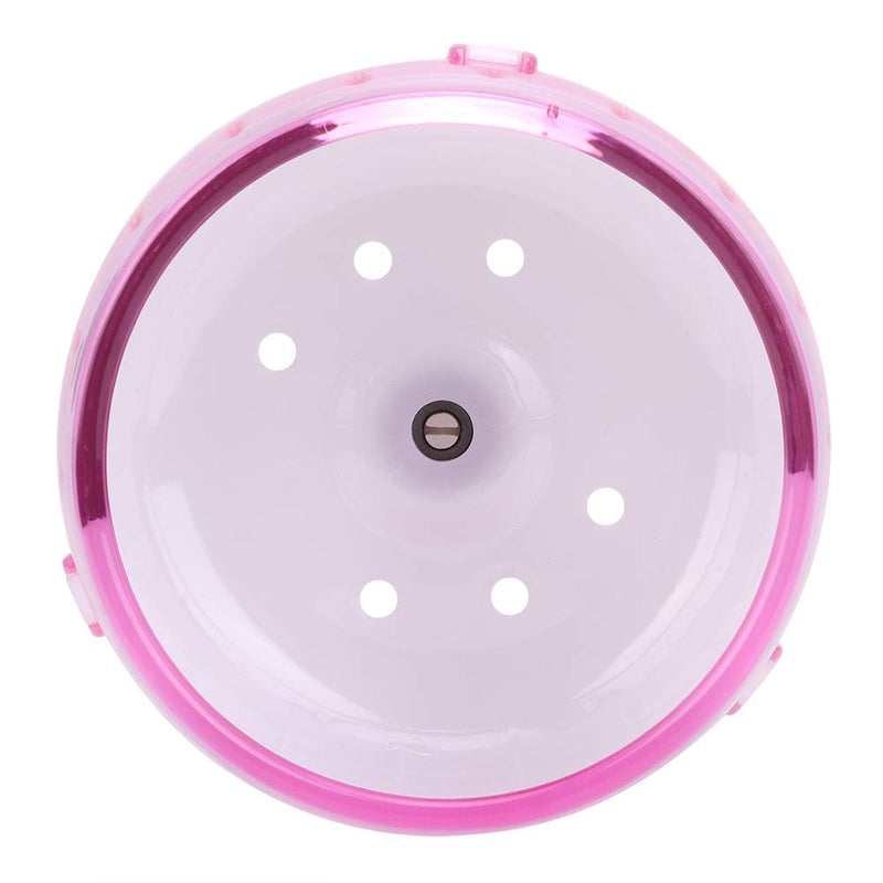 Hamster Wheel Plastic Super Silent Hamster Exercise Wheel Roller Wheel Toy for Small Pets Gerbils Guinea Pig Mice Chinchilla (Pink) Pink - PawsPlanet Australia