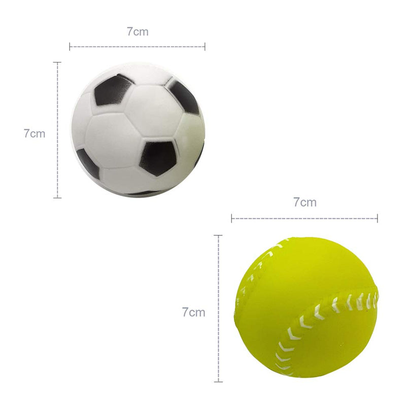 Squeaky Dog Toy Balls – Pack of 2 – Throw and Fetch Toy - Interactive Play – PERFECT for EXERCISE and TRAINING - Great for your Best Friend - PawsPlanet Australia