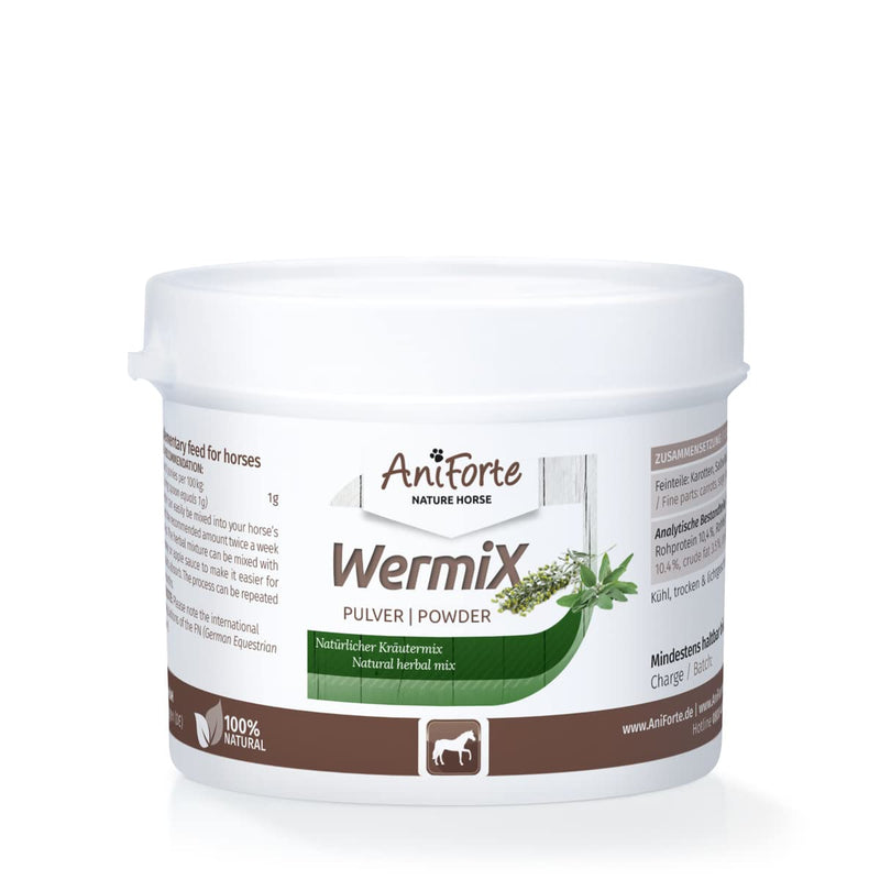 AniForte WermiX powder for horses and ponies 50g - natural support after a cured worm infestation herbs 50 g (pack of 1) - PawsPlanet Australia