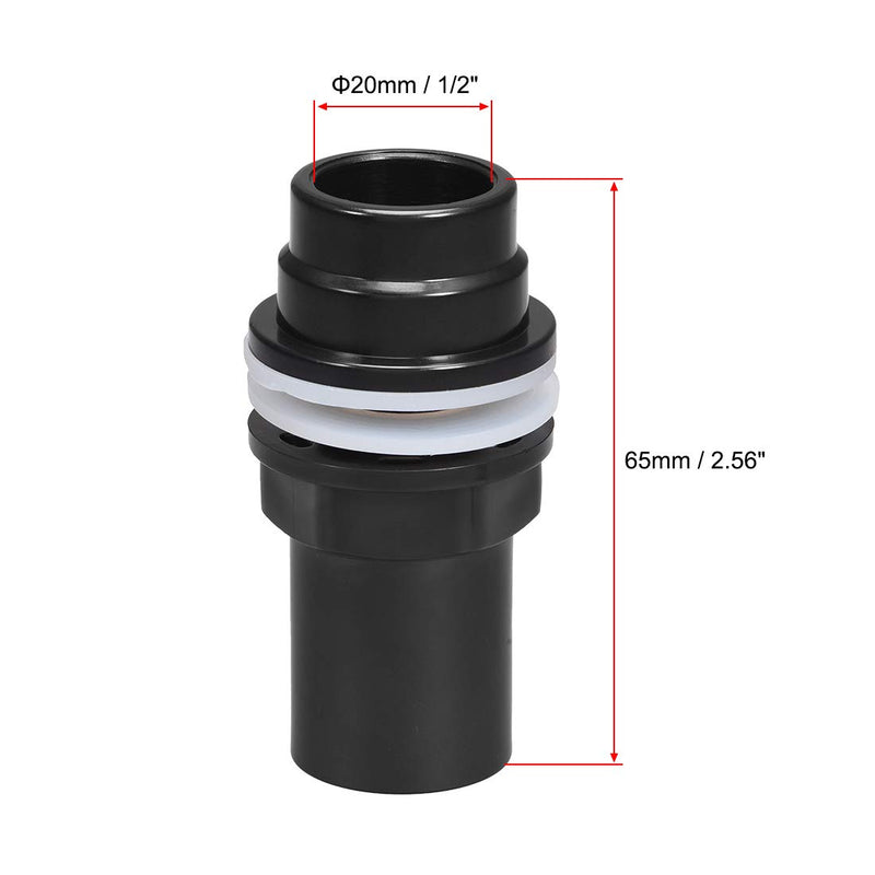 [Australia] - uxcell 1/2 ID PVC Aquarium Water Pipe Connector Joint Straight Tubes Hose Connector Fish Tanks Accessories 