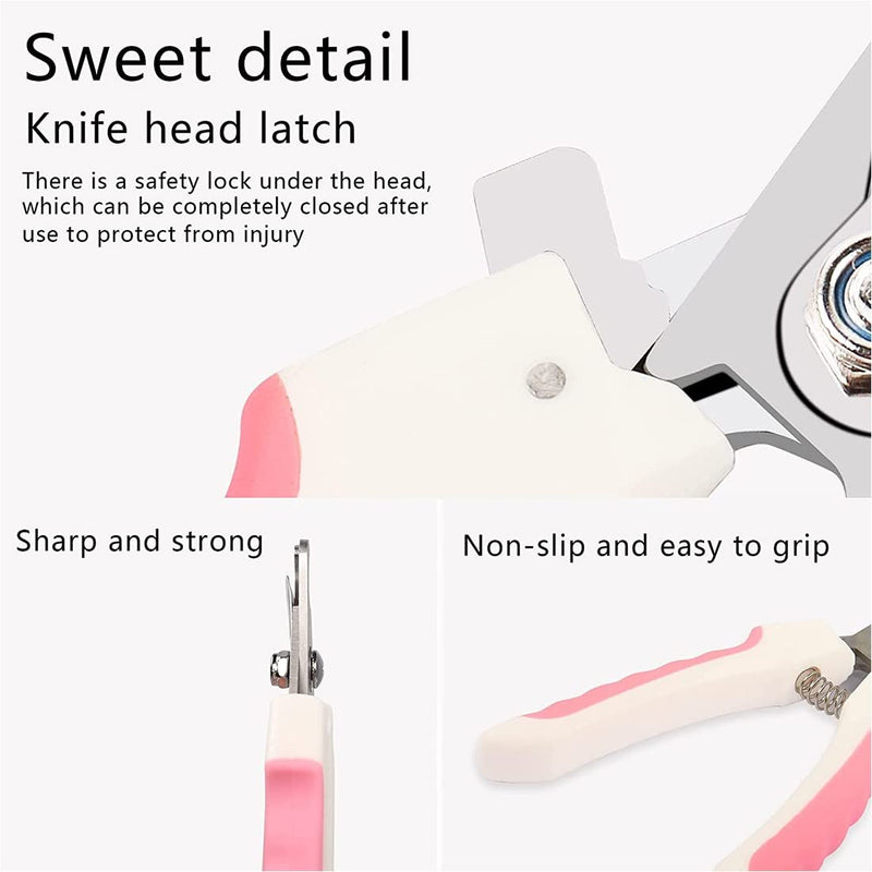 Professional Claw Scissors for Dogs and Cats with Nail File Stainless Steel Claw Clippers High Quality Claw Care Cutter for Pets Nail Clippers with Safety Protection (2 Pieces) - PawsPlanet Australia