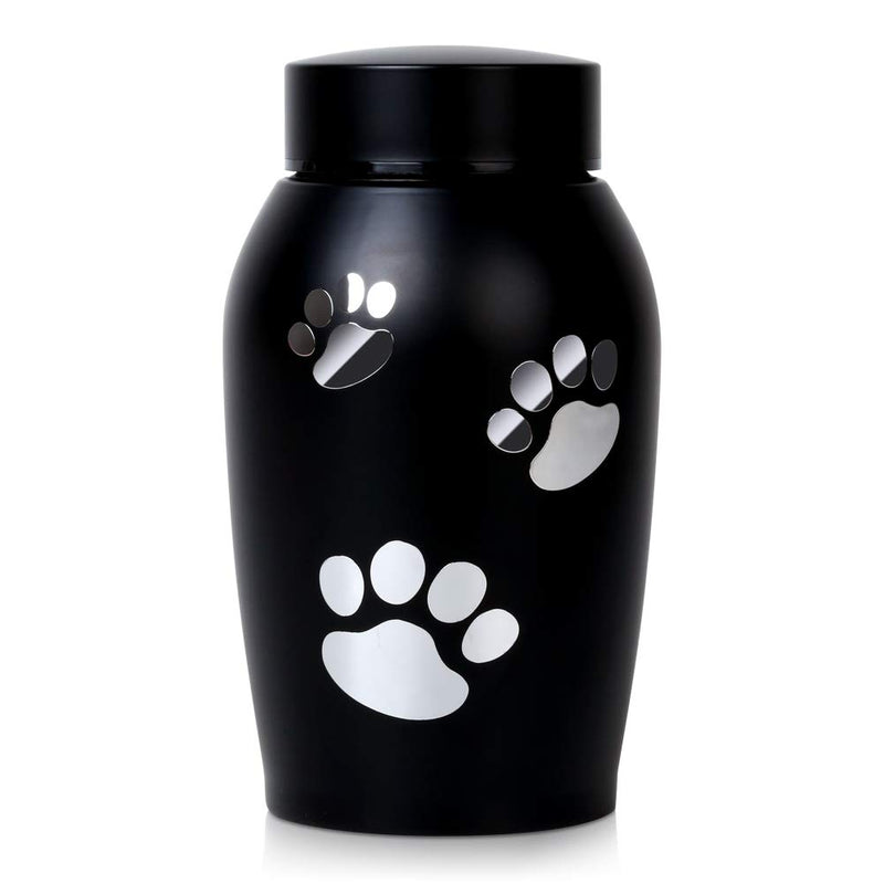 ENBOVE Funeral Cremation Urns for Dogs Cats, in Loving Memory Gone but Not Forgotten You Left Paw Prints on My Heart 3 paw-black - PawsPlanet Australia