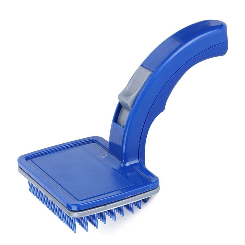 Pet Hair Comb Plastic Blue Pet Automatic Hair Removal Open Knot Comb Cleaning Care Accessories Hair Cleaning Brush for Cats Dogs - PawsPlanet Australia