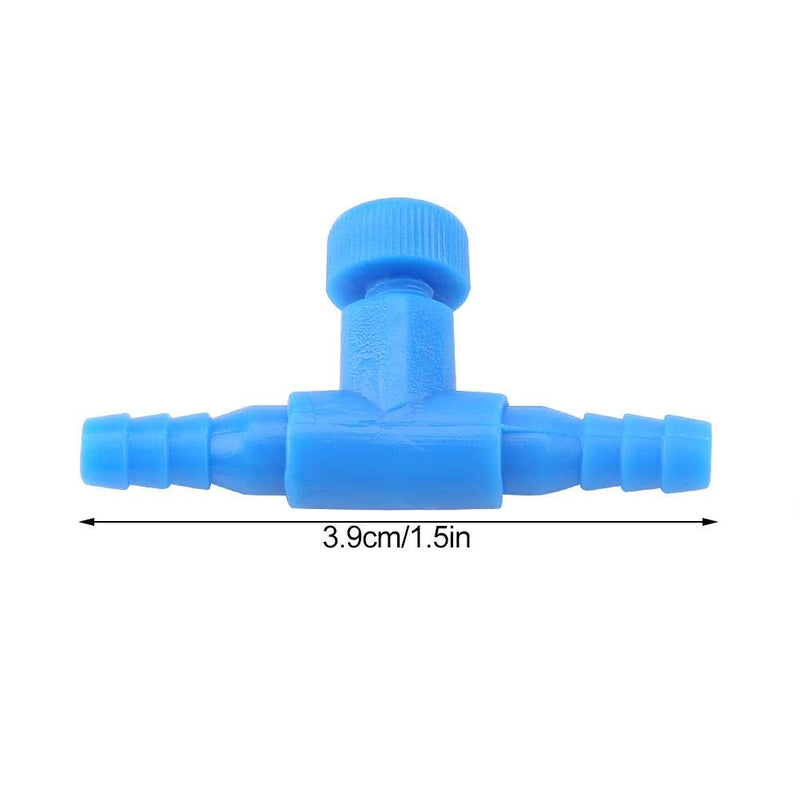 [Australia] - 10Pcs Aquarium Air Valve T Shaped 2 Way Air Pump Control Valves Plastic Adjustable Fish Tank Airflow Control Valves Aquarium T-Shape Inline Tubing Connectors 