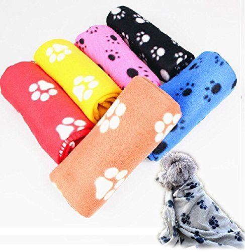 [Australia] - Hypeety Blanket Puppy Cat Dog Soft Warm Bed Mat Fleece Cushion Warm Pet Blanket 1 pc Random Color 