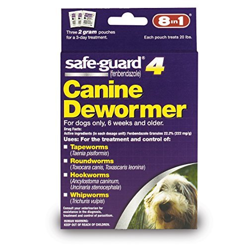 Excel 8 in 1 Safe Guard Canine Dewormer for Medium Dogs, 2-Gram (3 Pouches per Pack) - PawsPlanet Australia