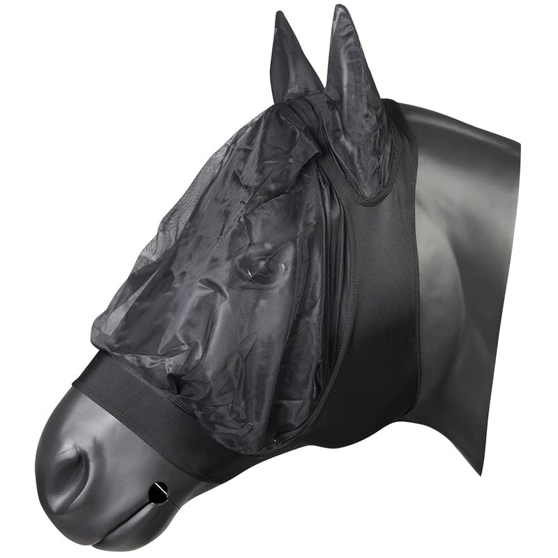 PFIFF 101977 fly mask for horses, black, size: Full/ warmblood Full / Warmblood - black - PawsPlanet Australia