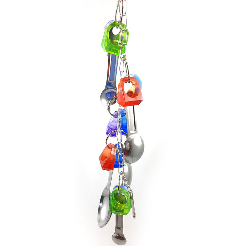 UEETEK Bird Chew Toy with Spoon for Parrot Parakeet Budgie - PawsPlanet Australia