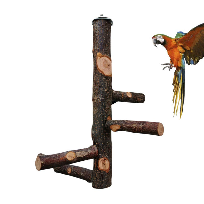 Balacoo Bird Perch Nature Wood Stand for Small Medium Parrots Cage Supplies - PawsPlanet Australia