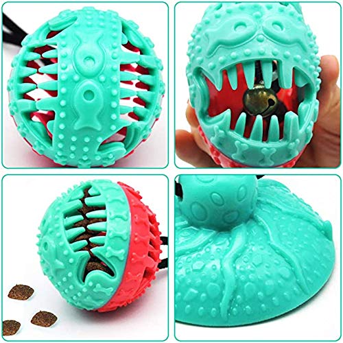 Suction Cup Dog Chew Toy Dog Toy for Aggressive Chewers Multifunctional Interactive Dog Toy Dog Puzzle Toy Dog Rope Toy Tug of War Toy Cleaning and Food Dispensing Features - PawsPlanet Australia