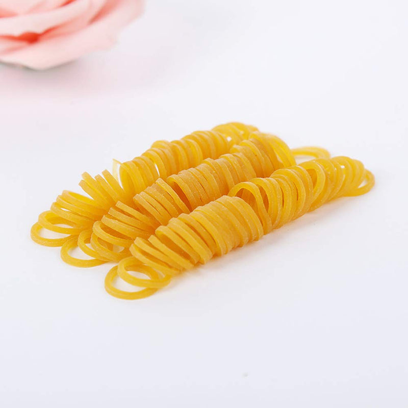 [Australia] - Sufermoe 1500 Pcs Dog Hair Ties Pet Rubber Bands Hair Grooming Top Knots Pet Hair Bows Topknot Rubber Band Hair Bows Grooming Accessories for Pet Cat Dog or Little Girls 0.4 Inch Yellow 