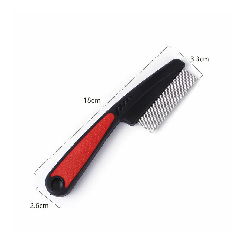 2 pieces flea comb, flea comb for cats and dogs, lice comb dust comb, lice comb dust comb for dogs cats, effective against fleas and lice, professional flea comb for dogs and cats - PawsPlanet Australia