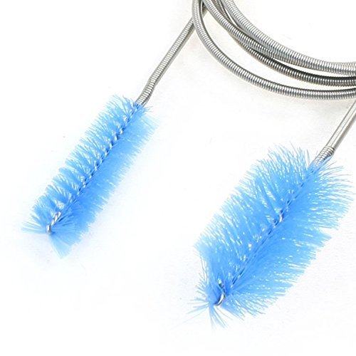 [Australia] - yueton Aquarium Water Filter Pipe Air Tube Hose Stainless Steel Cleaning Brush Flexible Double Ended Hose Brush(61inch) 