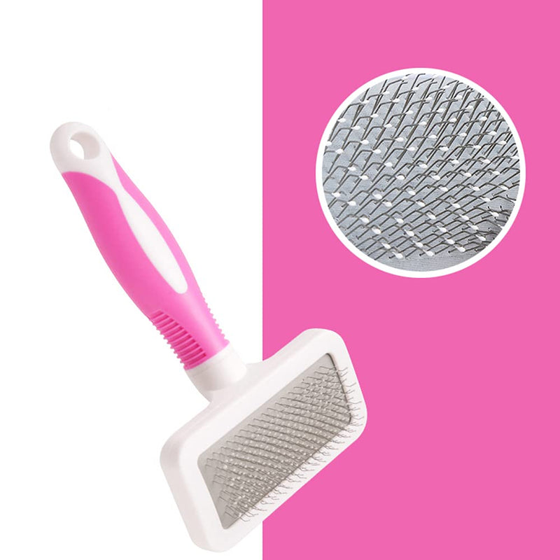 beandou Dog Brush & Cat Brush,Slicker Pet Grooming Brush,Shedding Grooming Tools,Pet Shampoo Brush,Dog Bath Grooming Shedding Brush,Soothing Massage Rubber Comb,Gently Removes Loose Undercoat - PawsPlanet Australia