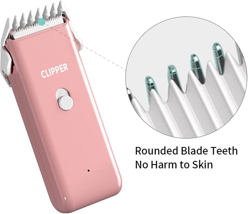 Sun YOBA Professional Dog Clipper, Electric Hair Clipper Grooming Set for Cat Pets, USB Rechargeable Wireless Quiet Hair Clipper for Dogs and Cats Trimmer (Rose) Pink - PawsPlanet Australia