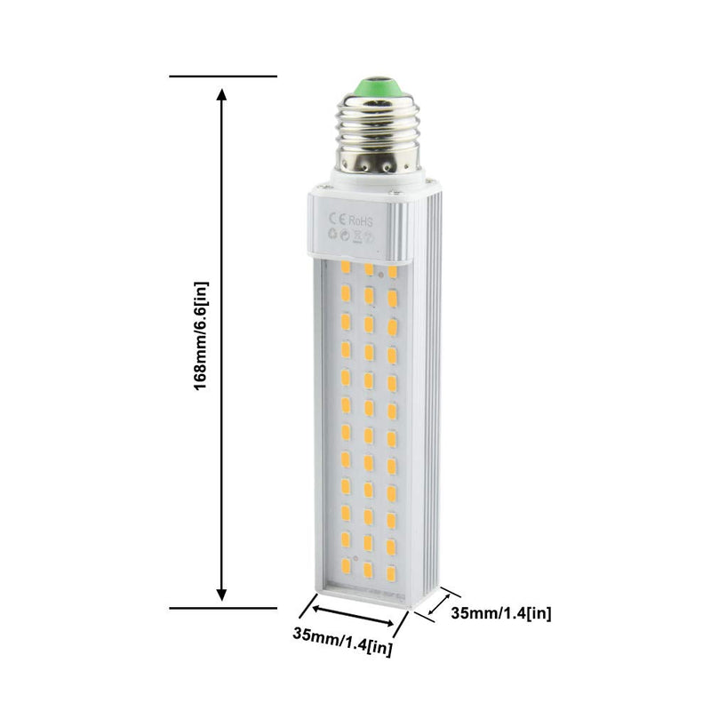 LED Fish Tank Light, 13W E26 Medium Screw Base PLC Rotatable Aquarium Light Daylight - PawsPlanet Australia