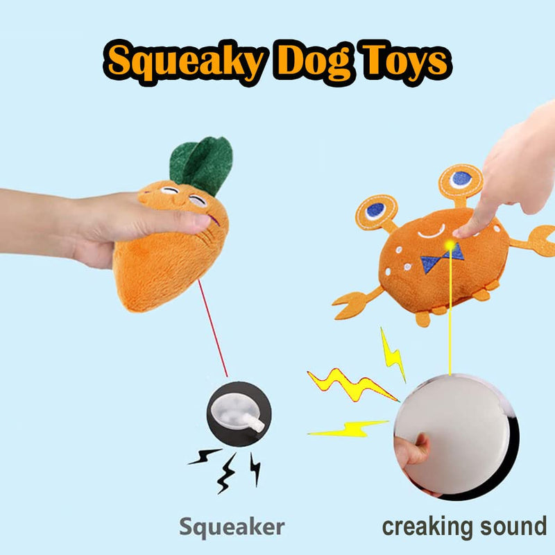 BBAOO Dog Toys Small Dogs, Pack of 10 Plush Toys, Squeaky Puppy Toys, for Cleaning Dog Teeth, Interactive Training Toys for and Medium Dogs - PawsPlanet Australia