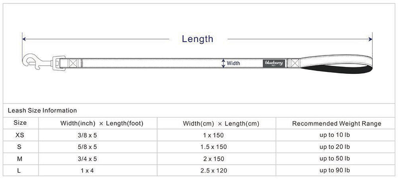 Blueberry Pet Durable 3M Reflctive Dog Lead 150 cm x 1.5cm in Neutral Gray, Small, Leads for Dogs, Matching Collar Available Separately 1.5cm x 150cm Neutral Gray with 3M Reflective Material - PawsPlanet Australia
