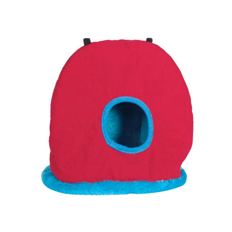 POPETPOP Warm Birds Nest Winter Birds House Parrot Bed Round Hanging Swing Bed Cave Birds Supplies (Random Color) S - PawsPlanet Australia