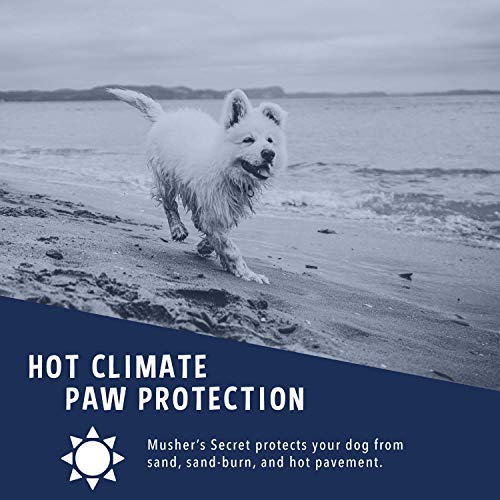 [Australia] - Musher's Secret Dog Paw Wax (2.1 Oz): All Season Pet Paw Protection Against Heat, Sand, Snow. with Beeswax, Great for Dogs, Cats, Horses, and Chickens 