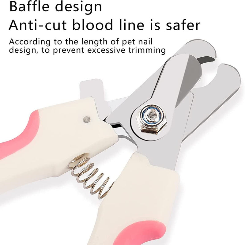 Professional Claw Scissors for Dogs and Cats with Nail File Stainless Steel Claw Clippers High Quality Claw Care Cutter for Pets Nail Clippers with Safety Protection (2 Pieces) - PawsPlanet Australia